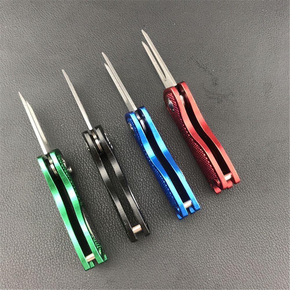 Training Stainless Steel Divot Repair Tool Pitch Groove Cleaner Putting Green Fork Golf Pitchfork