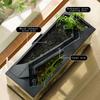 38x14.5x18 см Аквариум для маленьких рыбок Акриловый аквариум с легким водяным насосом Прозрачная крышка Экологическая система цикла Высокая прозрачность