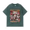 275 GSM Washed T-shirts 100% Cotton One Piece V17 Ace Print Unisex Heavy Cotton T Shirt
