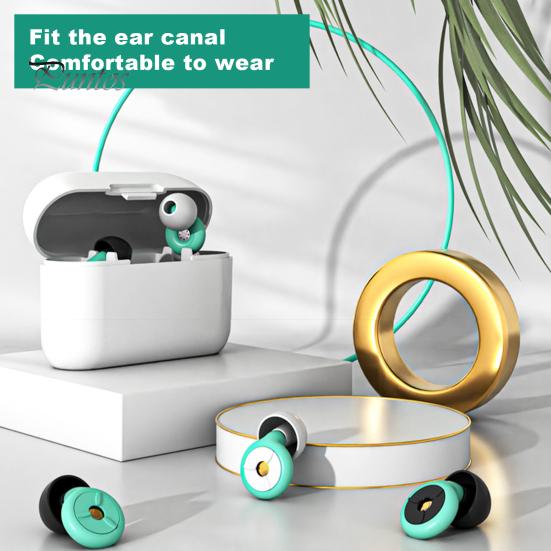 1 комплект беруш с шумоподавлением и насадками для ушей Моющиеся водонепроницаемые мягкие силиконовые многоразовые средства защиты органов слуха Работа для учебы Спящий Плавание Бесшумный