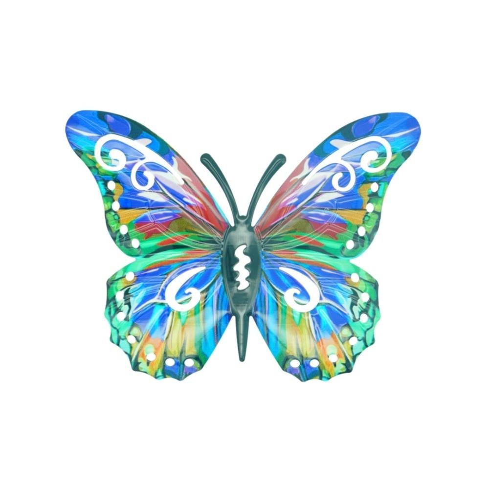Metal Butterfly Wall Decor DIY Butterfly Decorative Post for Garden Balcony Patio Outdoor