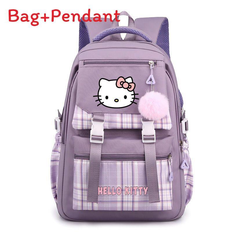 Школьный рюкзак Hello Kitty для девочек и мальчиков в городском минималистичном стиле с системой вентиляции для путешествий