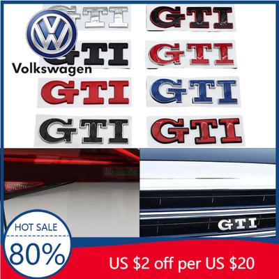 Для VW Volkswagen Jetta MK5 Golf 3D Металлический Логотип Значок GTI Эмблема на Переднюю Решетку Автомобиля Наклейка на Задний Багажник Для Volkswagen VW Golf 4 5 6