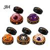Halloween Party Favors 1/5/6Pcs Dumpling Squeezing Toy with Steamer, Pumpkin Ghost Eyeball Skeleton Bun Stress Relief for Kids Adults,
