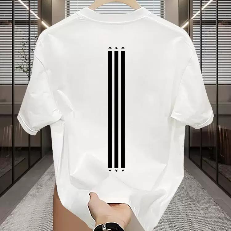 Men Cool Cotton T Shirt Short Sleeve Crew Neck Casual Basic Tee Top Soft Breathable Summer Daily Wear Solid Color Comfortable Fashion Style