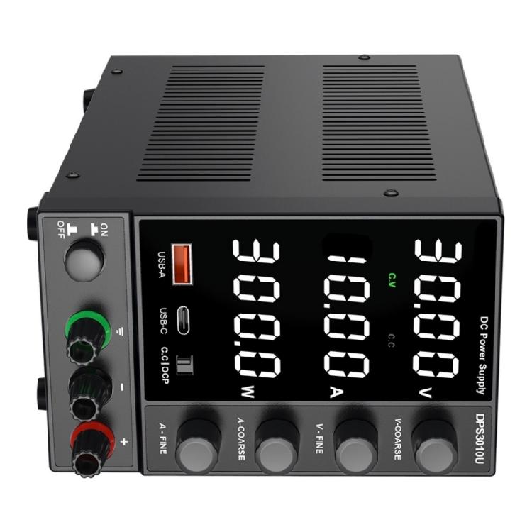 MultiFunction Power Supply 0 to 30V/60V/120V/160V Encoders Knob Two USB Type C Fast Charging Port