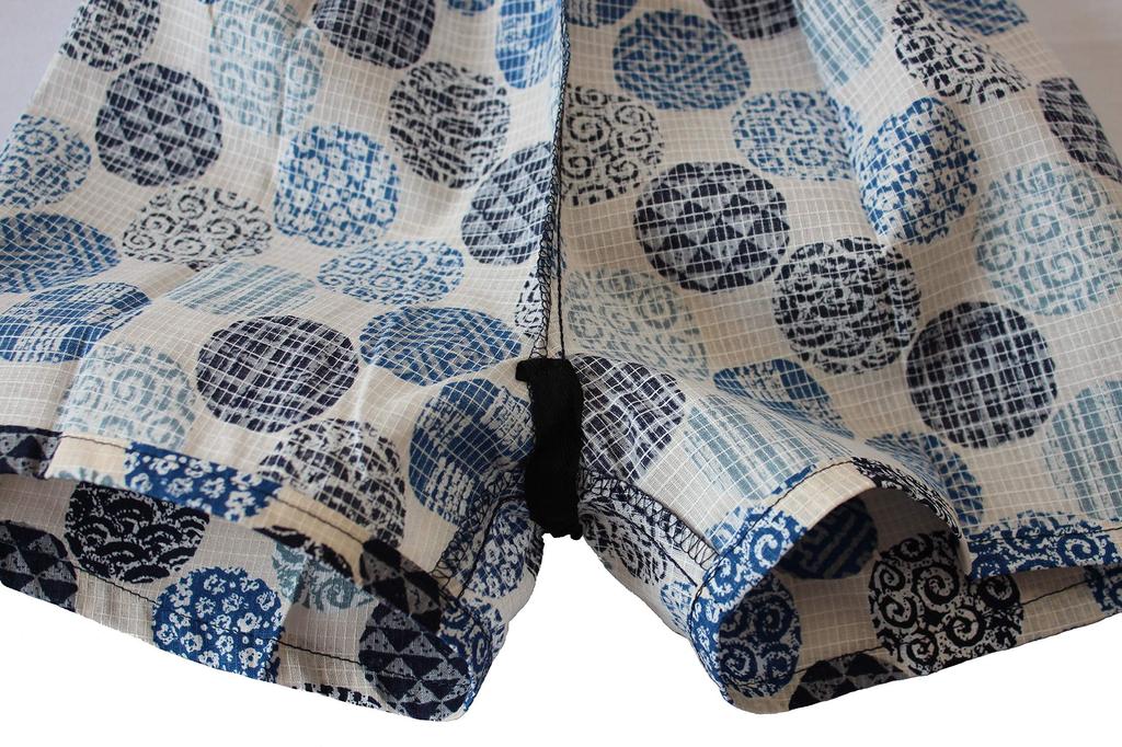 Round Made In Variable Summer Summer Room Wear [Warudo] Children's Jinbei, Boys, Kids, Jinbei, Pattern, Beige, Japan, Weave, 100% Cotton, Sizes 90,