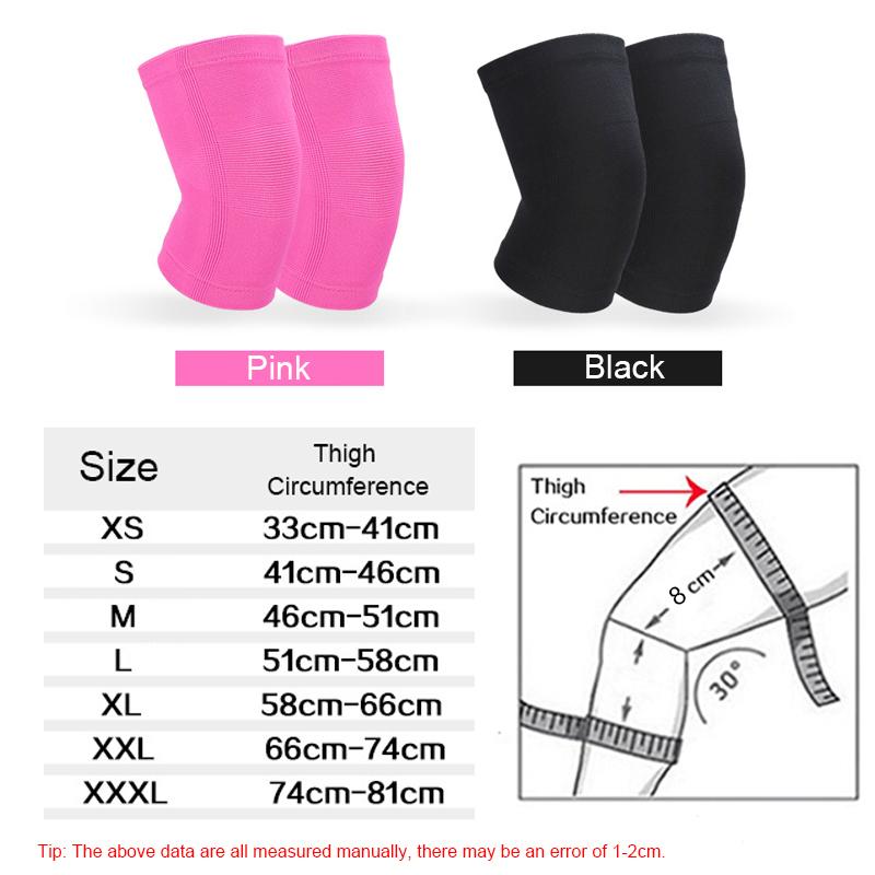 1 Pair Knee Support Men Women Elasticity Compression Knee Pad Fitness Workout Patella Protector Prevent Sprain