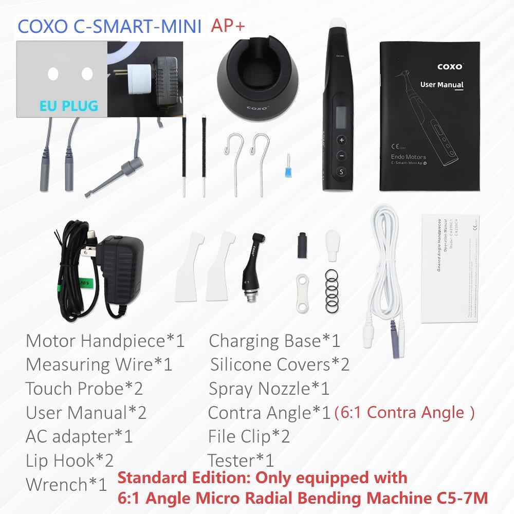 YUSENDENT COXO C-SMART-MINI AP+ Бесщеточный стоматологический эндомотор Смарт со светодиодной лампой 16:1 Стандартный наконечник с апекслокатором 1 шт. продано
