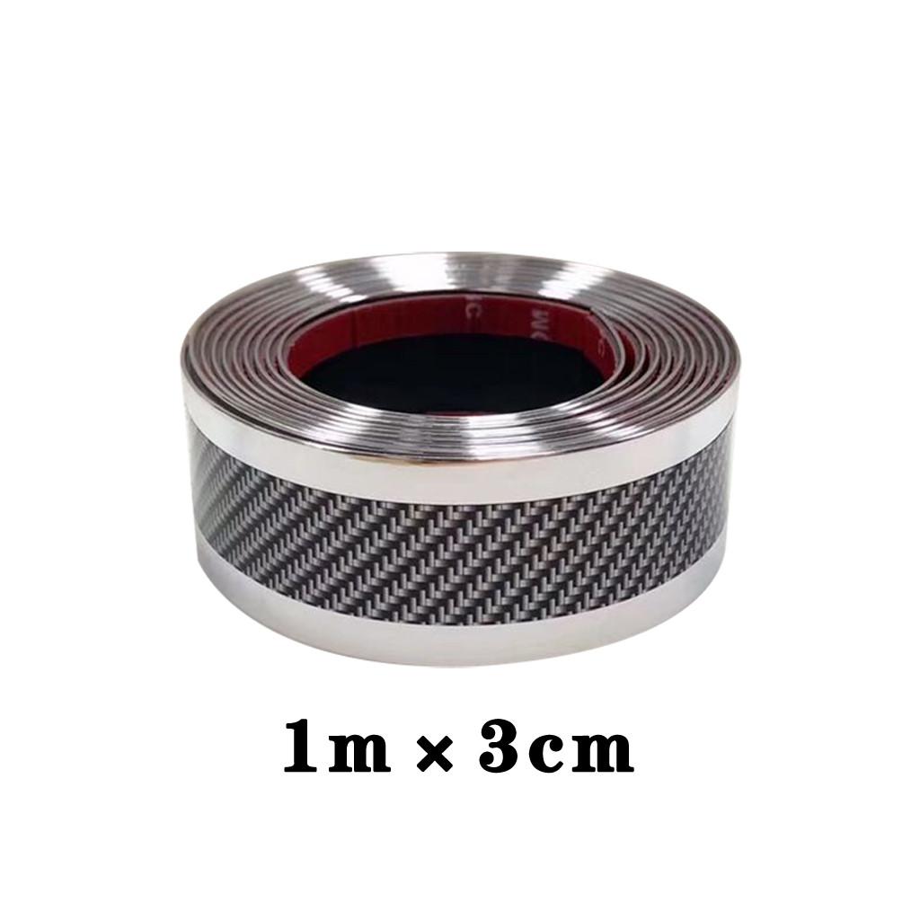 Автомобильная наклейка из углеродного волокна, резина, сделай сам, защитная полоса для порога, защитная полоса 3 см * 1 м