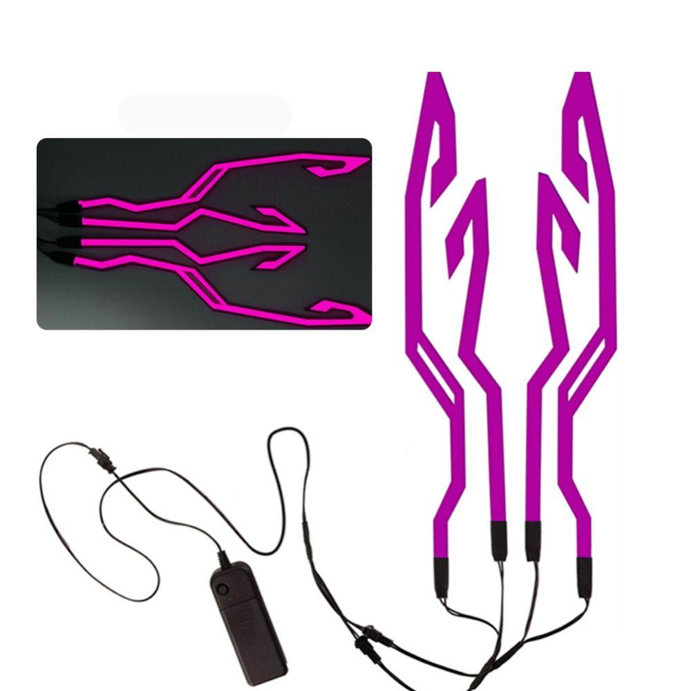 6 цветов полоса для шлема EL наклейка светодиодная полоса для шлема мотоциклетный фонарь для ночной езды аксессуар водонепроницаемый светодиодный холодный свет