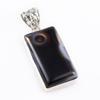 Natural Montana Agate Gemstone 925 Solid Sterling Silver Gift Pendant 1.7" o2N33