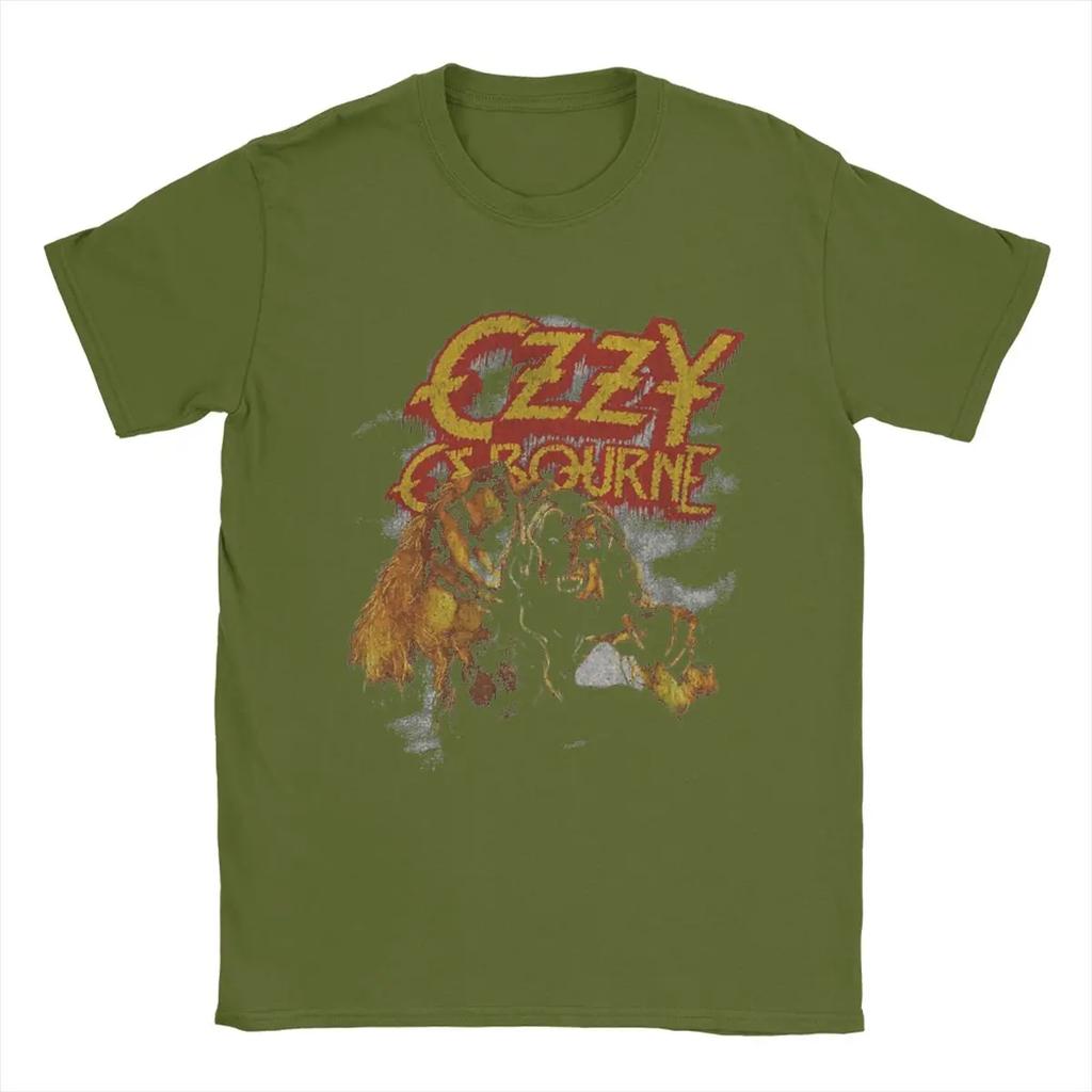 Ozzy Osbourne T-Shirt Men Casual 100% Cotton Tee Shirt O Neck Short Sleeve T Shirt Gift Idea Tops