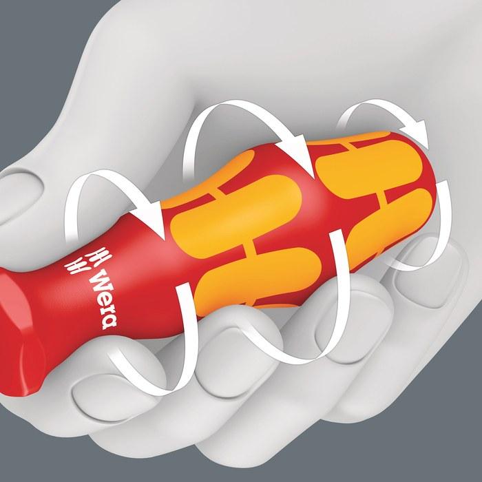 Wera 190IVDE Nut Driver 11.0X125 005330 Red