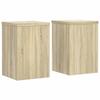 VidaXL Supports pour plantes 2 pcs chêne sonoma bois d'ingénierie, support de fleurs, support de pot, support pour plantes 852899