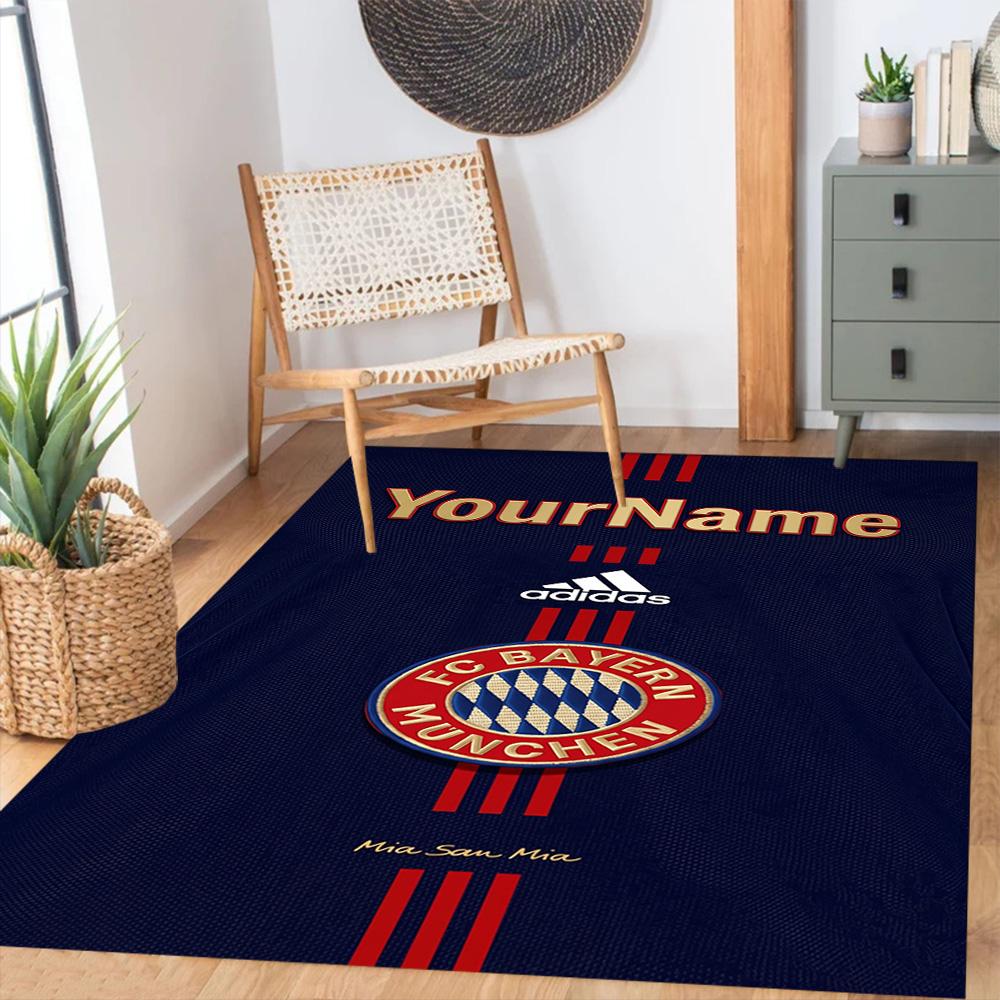 Bayern Munich Personalized Text Carpet Suitable for Outdoor Playrooms Entryway Dining Room Anti-slip Rug Decorate Offices