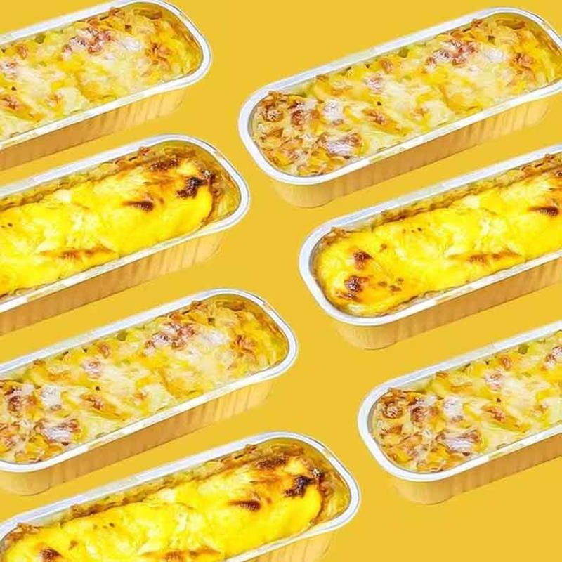 10 шт. Мини-формы для кексов Прямоугольная форма для выпечки из алюминиевой фольги Мини-контейнер для хлеба Жаропрочные формы для кексов для ежедневной и праздничной выпечки