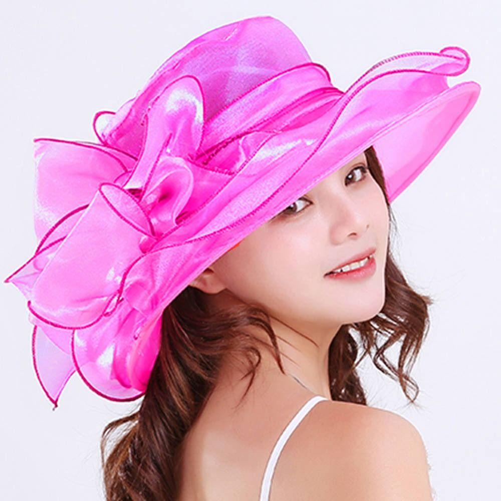 Дорожная шляпа из органзы и сетки, шляпа-ведро с цветком, элегантная свадебная шляпа для невесты для женщин