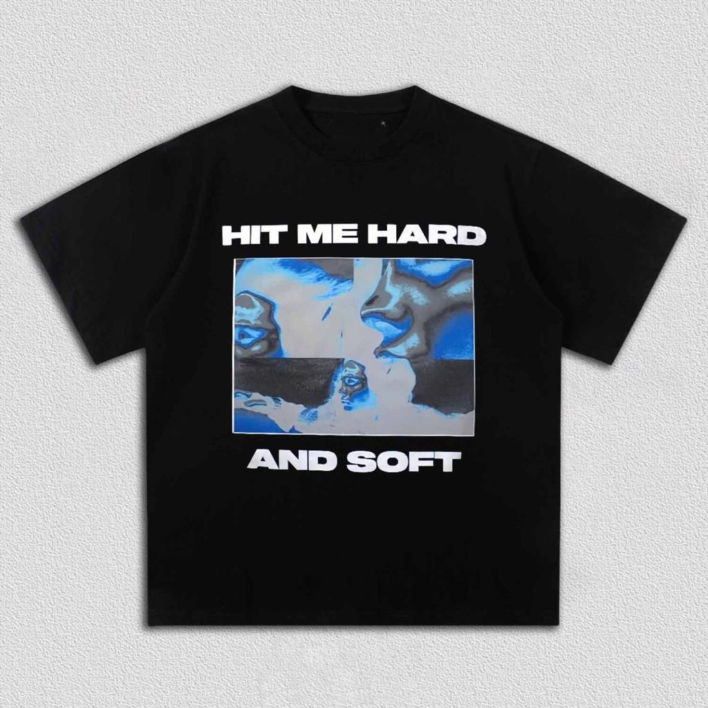 Billie Eilish Style Cotton Unisex Print Tshirt New Luxury Short Sleeve Unisexs and Womens Hip Hop Summer Tshirt