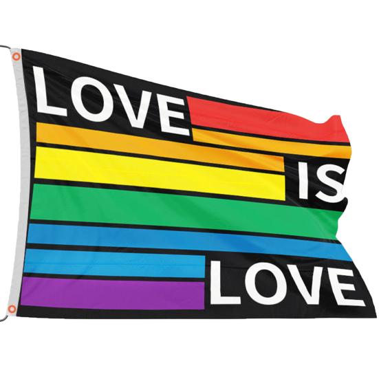 90x150cm Tear-resistant Rainbow Flag Digital Printing Great Large Size LGBT Banner