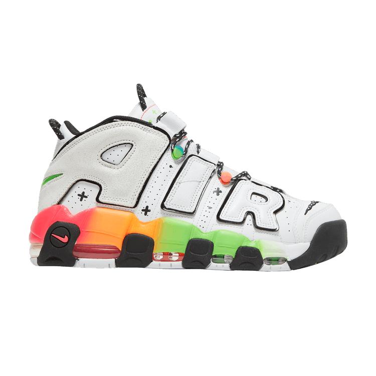 Men's Sneakers Nike Air More Uptempo Ghost White/Blue/Orange-Green