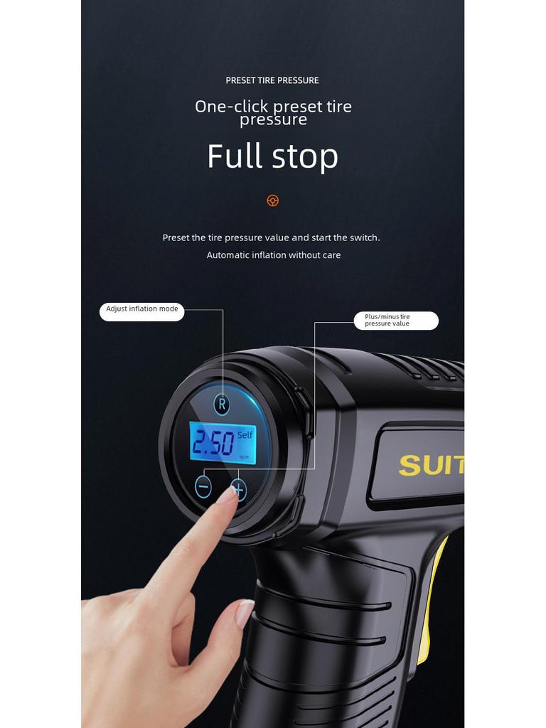 Wireless High-Pressure Electric Car Tire Air Pump