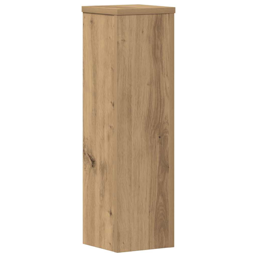 Plant Stand Set of 2 Artisan Oak Finish 17 x 17 x 60 cm Engineered Wood