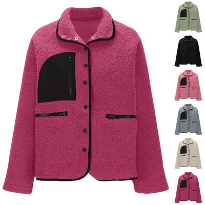 Женское пальто, повседневное и модное, толстое и теплое, однотонная куртка в стиле пэчворк