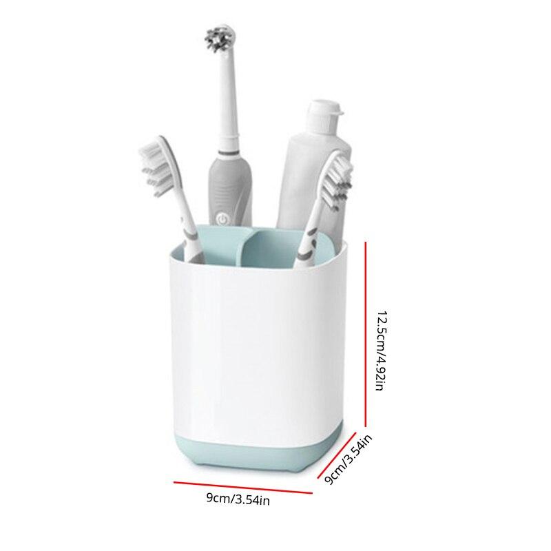 Держатель зубной щетки для ванной комнаты, многофункциональный отсек, сливной стеллаж для хранения, органайзер для косметических туалетных принадлежностей