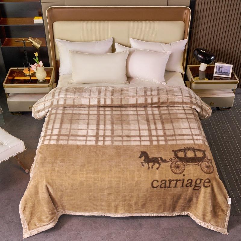 Raschel Autumn and Winter Thick Blanket