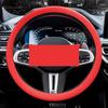 Универсальный автомобильный силиконовый чехол на руль, эластичный нескользящий чехол для руля 36-40 см, многоцветный автомобильный декор, аксессуар I2n6