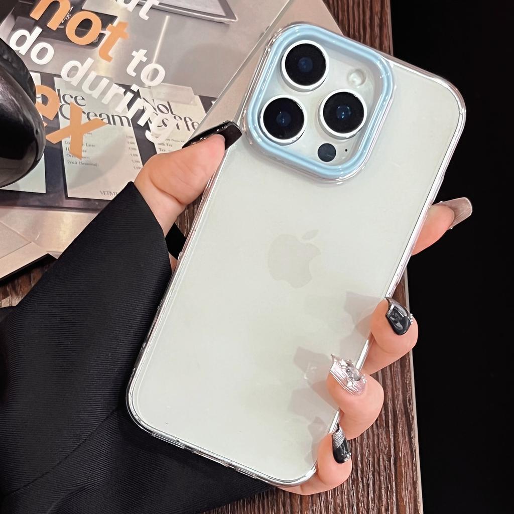 Простой и прозрачный чехол для телефона для IPhone 15 Ультратонкий защитный чехол 16e для Apple 12promax Чехол Жесткий и модный