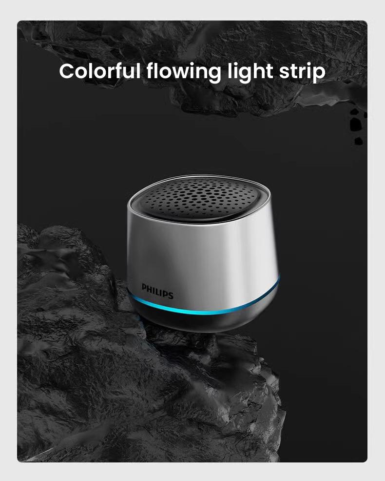 Philips Bluetooth-динамик TAS1009 Подключение Bluetooth 5.3, воспроизведение музыки, встроенный микрофон, звонки в режиме громкой связи