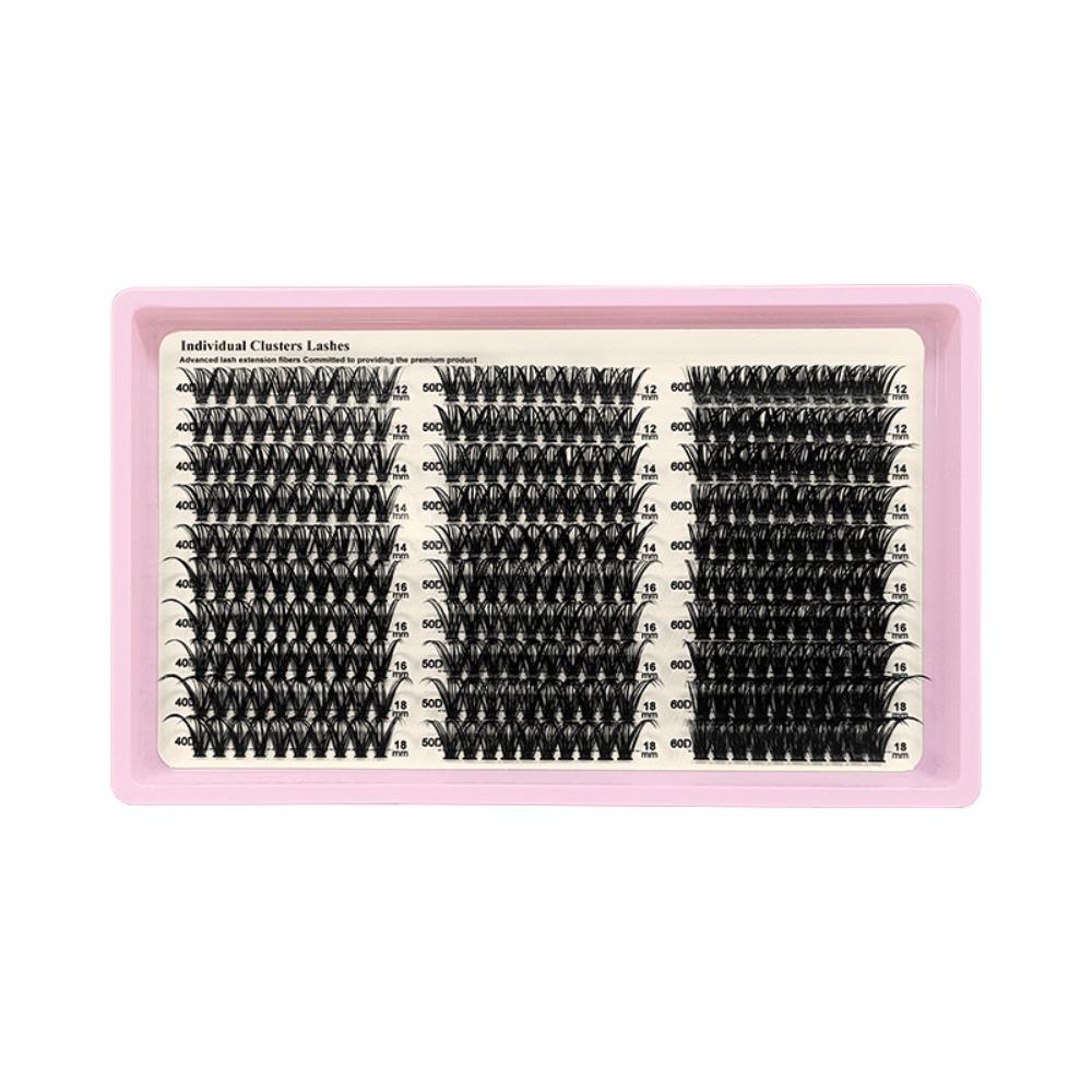 Natural Look False Eyelashes Wispy Style DIY Lash Extension Kit Makeup Enhancement