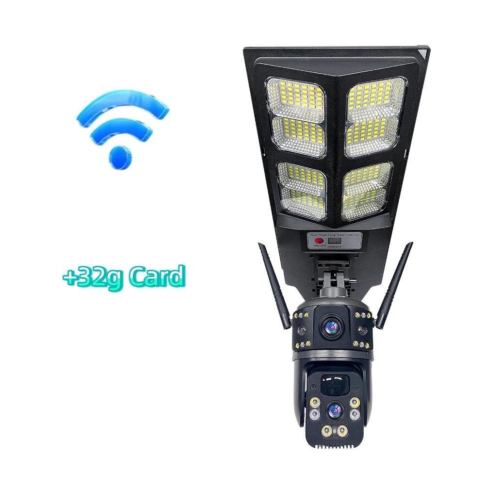 2-in-1 Solar Street Light – Courtyard Lamp & Security Camera, Auto Solar Charging Surveillance