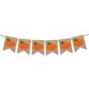 Friends Giving La Flag Thanksgiving Turkey Pumpkin Maple Leaf Decoration Banner Hanging Bar Customization