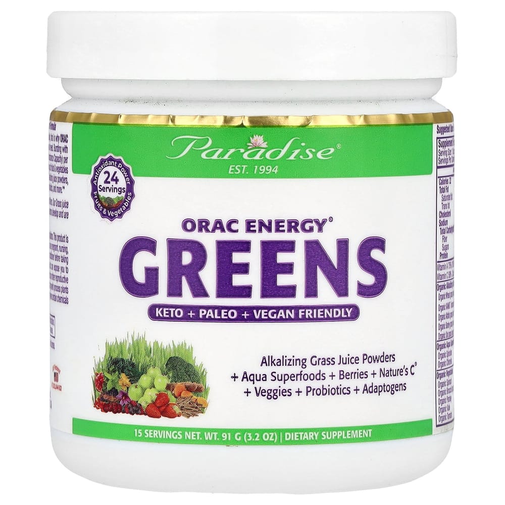 Paradise Herbs ORAC-Energy Green Powder, 91g (3.2oz)