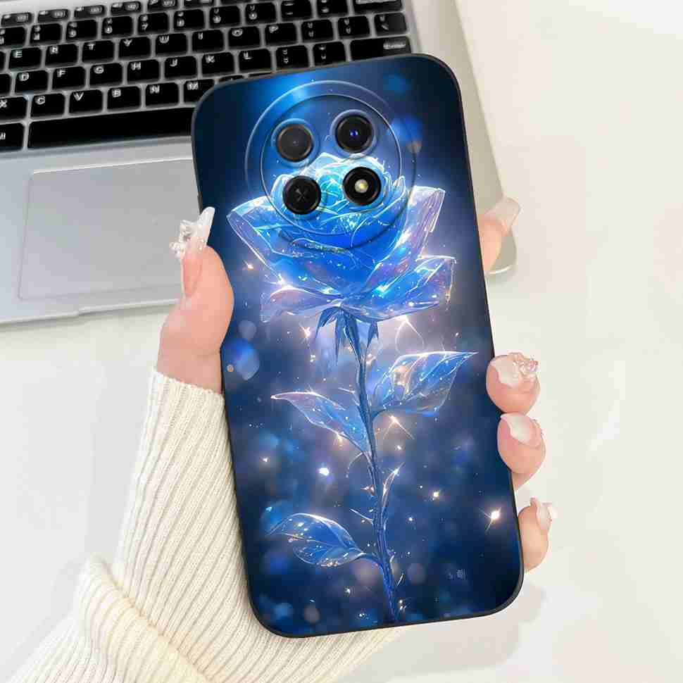 For Huawei nova Y91 Case STG-LX1 Cute Cartoon Rabbit Soft Silicone Cover For Huawei Enjoy 60X STG-AL00 6.95" Butterfly Shell