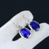 Blue Sapphire Gemstone Earring, Sapphire 925 Sterling Silver Earring, Handmade Jewelry, Bohemian Earring, Gifts For Women, Women's Earring