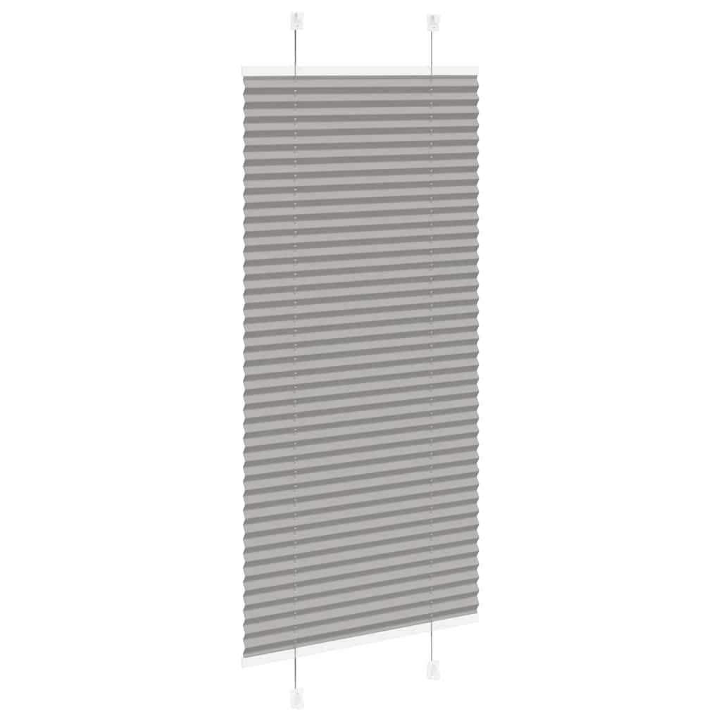 Roleta Plisowana Antracytowa 55X100 Cm Szerokość Tkaniny 54,4Cm