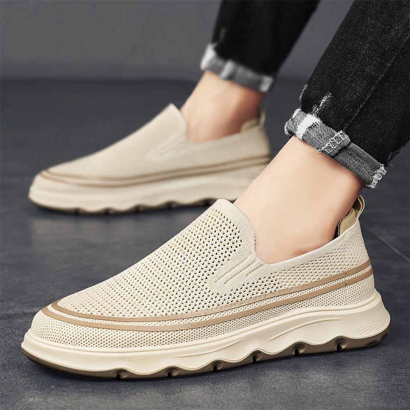 Breathable and Odor Proof Mesh Men's Shoes New Summer Breathable and Odor Proof Sports and Leisure Shoes Men's Thin Shoes, One Foot Mesh Shoes