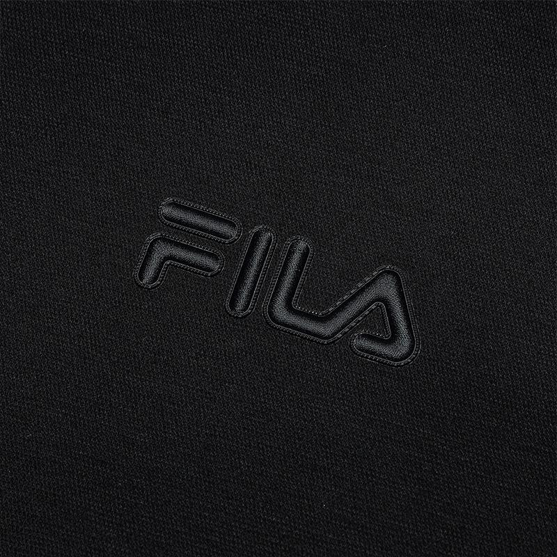 Fila Универсальная повседневная футболка-поло с коротким рукавом, мужские топы, черный F11M518104FBK
