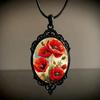 Vintage Floral Necklace Rose Flower Pattern Rope Chain Necklace New Charm Necklace