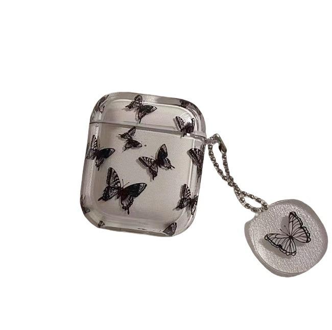 ins transparent butterfly AirPods1/1/1/1 generation Apple earphone cover pro/pro1 bluetooth earphone case