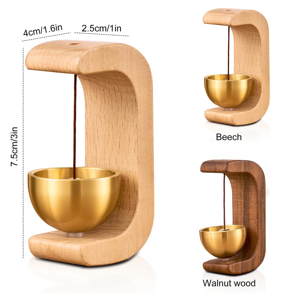 Wireless Doorbell Entrance Wooden Wind Chimes Decorative Wind Bell for Home Opening Home Decoration Hanging Decorations