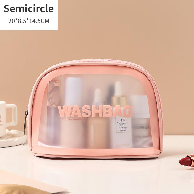 Новая прозрачная косметичка, набор из 6 предметов, сумка для хранения туалетных принадлежностей из ПВХ, сумка для купания и пляжа, сумка для шлифования из искусственной кожи