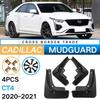 Auto Exterior Decor Accessories For Fender Mud Flaps For Cadillac CT4 - Vehicle Splash Guard Mudguard Black