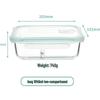 ZISIZ Glass Lunch Box Set