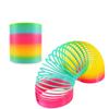 Rainbow Circle Fun Folding Toy Material Spring Coil Children's Creative Magic Party Party Funny Tool Colorful Elastic Pen Holder
