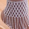 Stonefans Fashion Rhinestone Long Tassel Ancle Anklet for Women Bracelet Thigh Jewelry Mesh Foot Bracelet Boho Ankle Chain Femme